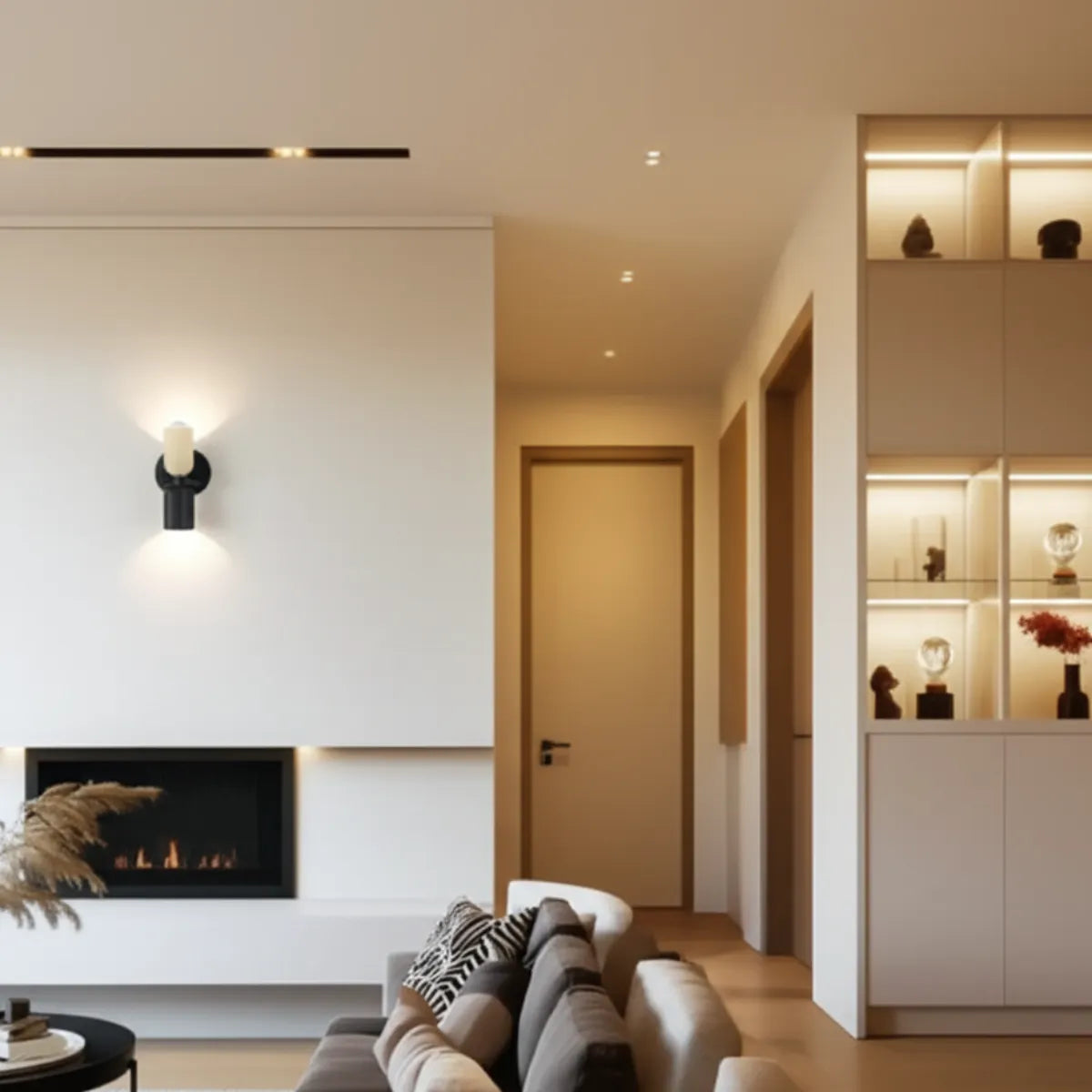 luminaria-de-parede-arandela-led-duo-modernize-foto-arandela-em-parede-de-sala-moderna