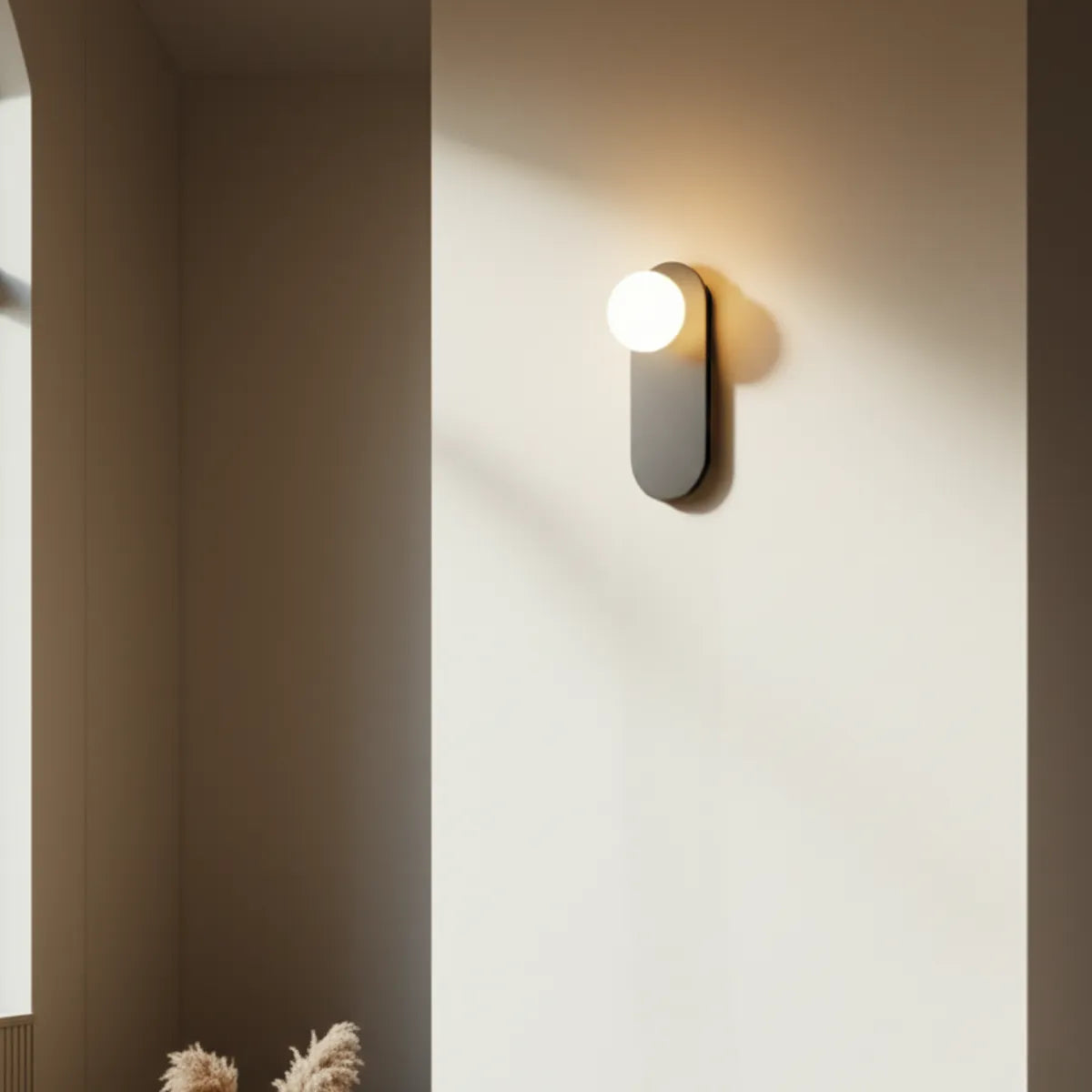 luminaria-de-parede-arandela-led-lume-preta-modernize-foto-arandela-luz-do-sol-dia