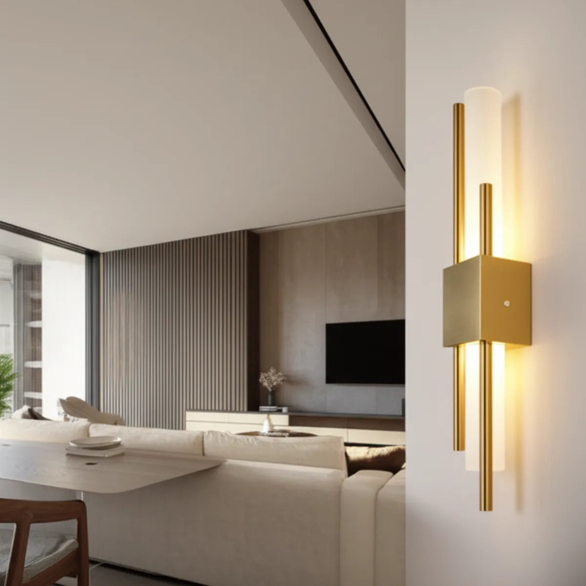 luminaria-de-parede-arandela-led-nordica-modernize-foto-lateral-arandela-decorativa-em-parede-de-sala-moderna