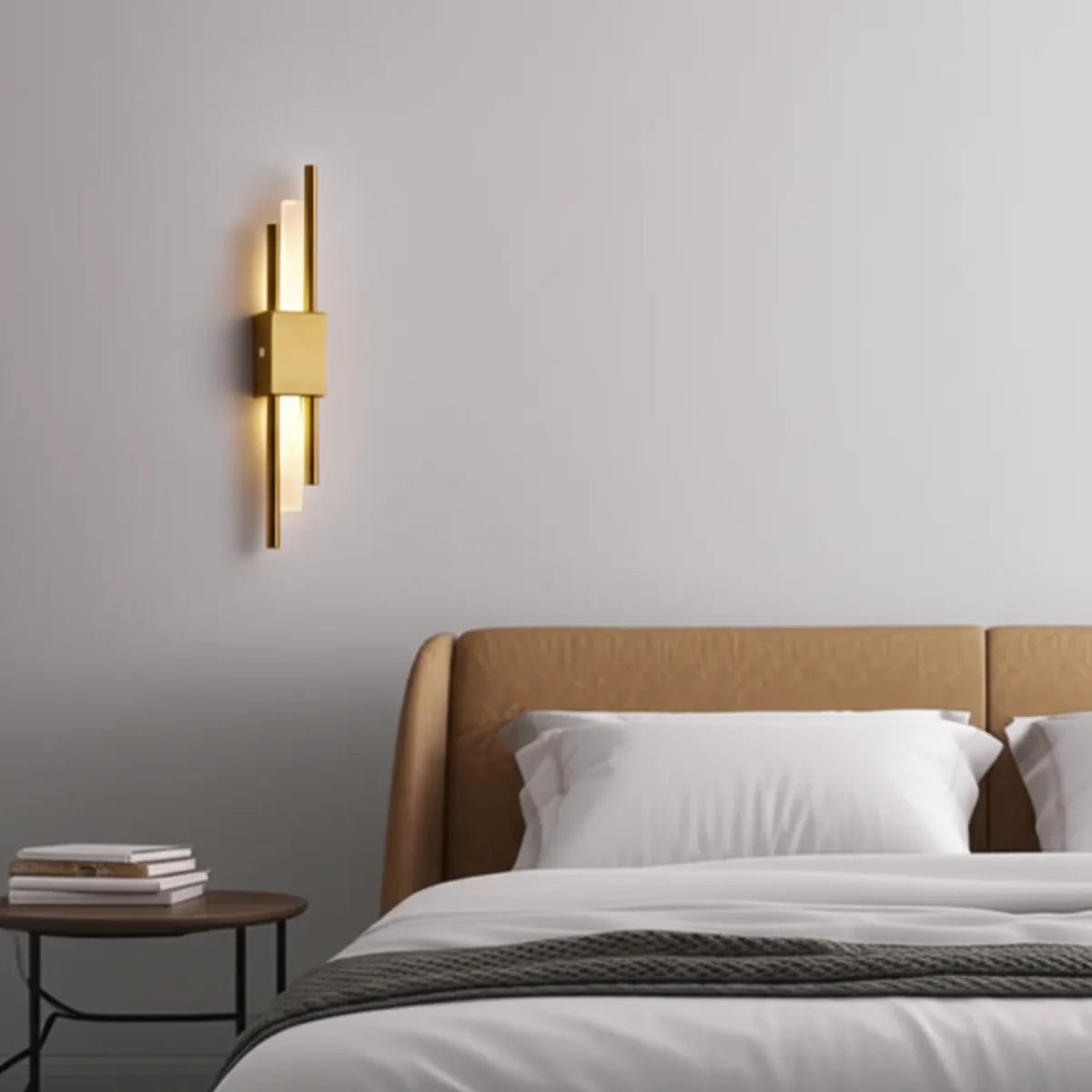 luminaria-de-parede-arandela-led-nordica-modernize-foto-frontal-arandela-decorativa-em-parede-de-quarto