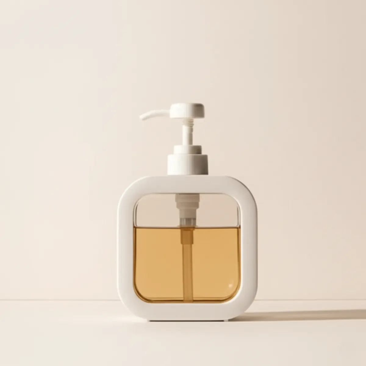 saboneteira-liquida-para-banheiro-transparente-glassy-modernize-foto-frente-ambiente-claro-iluminado-bege