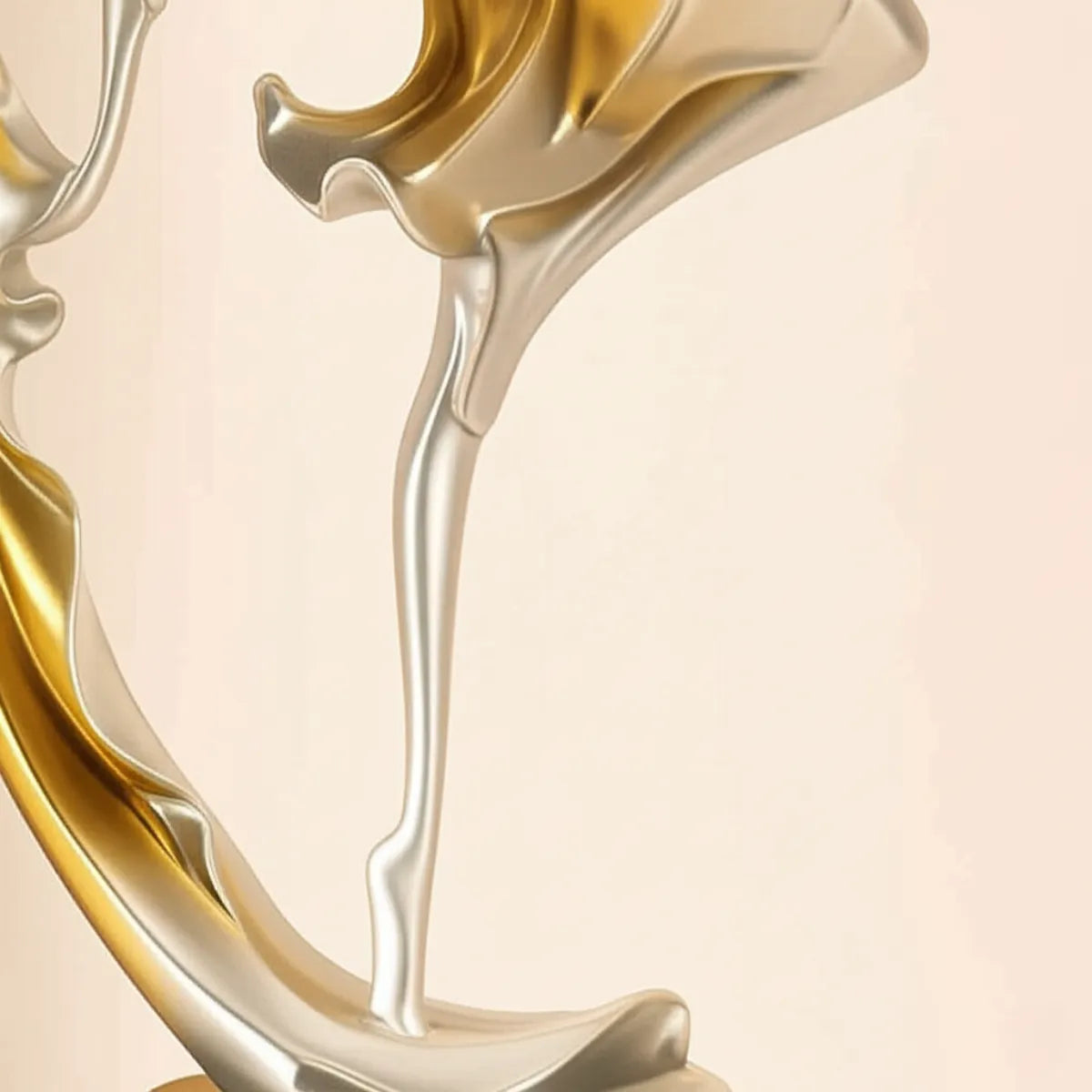 escultura-decorativa-bailarina-dourada-modernize-foto-detalhe-estatua-em-ambiente-claro-fundo-bege