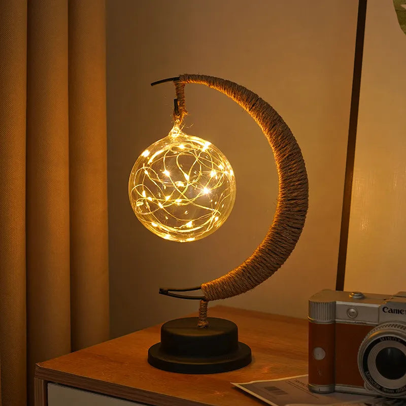 escultura-decorativa-luminaria-de-mesa-candeeiro-esfera-modernize-foto-frente-candeeiro-sobre-cabeceira-de-quarto