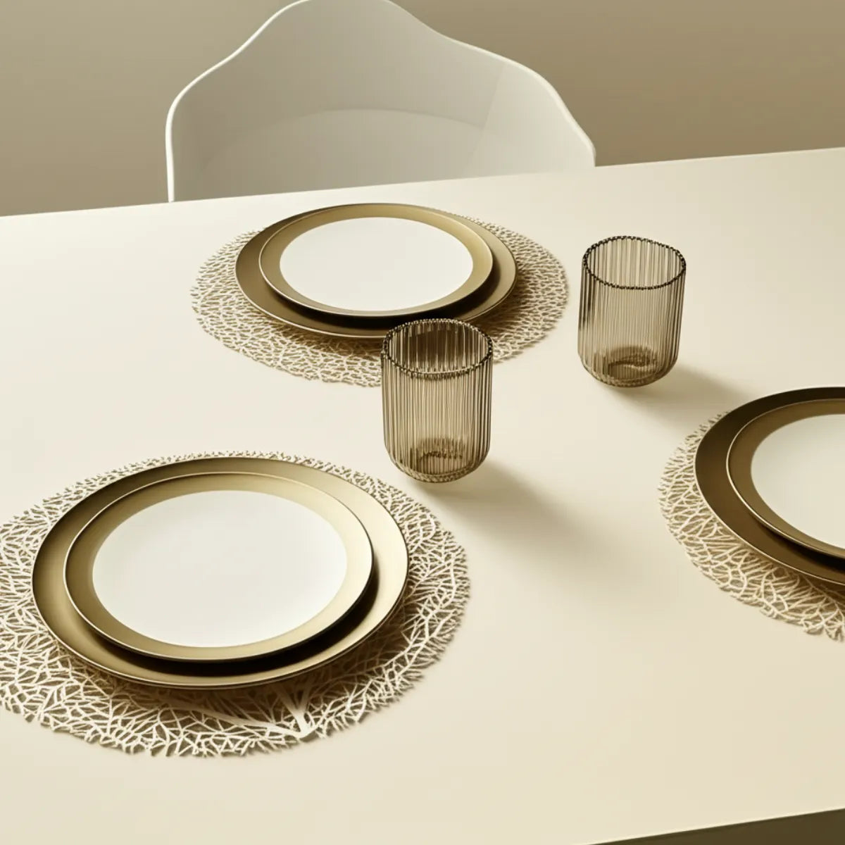 jogo-americano-redondo-sousplat-vazado-dourado-4-lugares-modernize-foto-sousplat-dourado-em-mesa-posta-branca