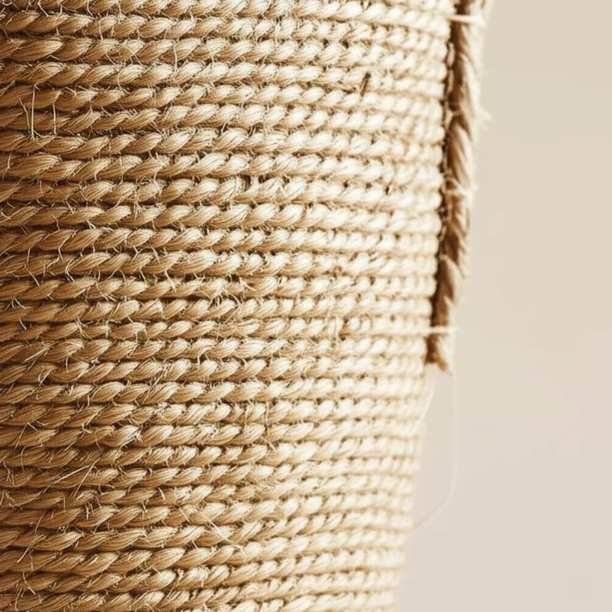 vaso-decorativo-para-sala-de-palha-artesanal-modernize-foto-detalhe-alca-vaso-em-fundo-bege-ambiente-claro