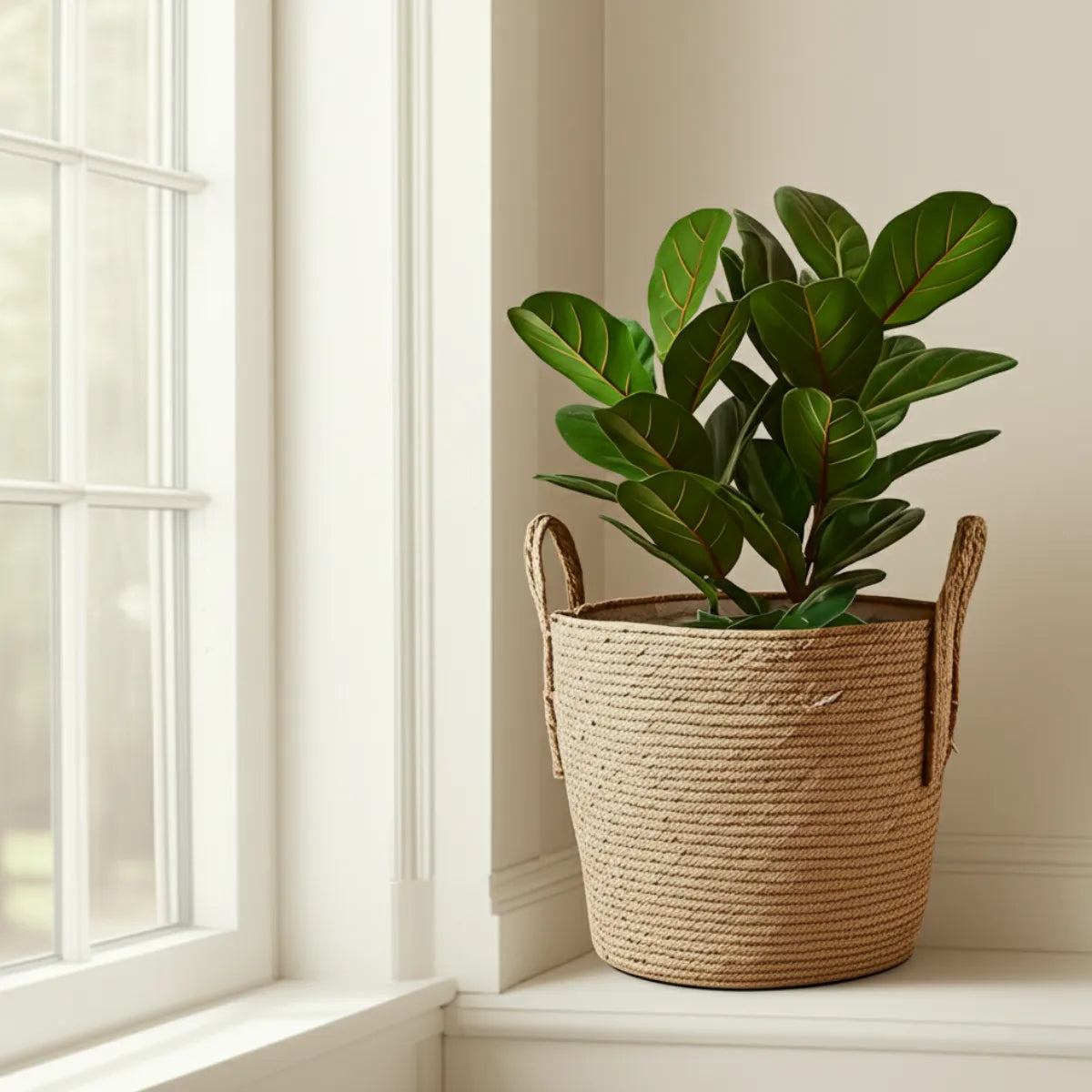 vaso-decorativo-para-sala-de-palha-artesanal-modernize-foto-vaso-com-planta-em-ambiente-moderno-fundo-branco-ambiente-claro